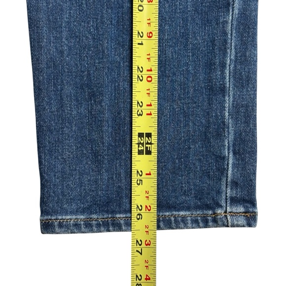 FRAME Jeans Size 25 Le Pixie Sylvie Slender Straight Denim Teigan Ave Wash - Picture 8 of 12